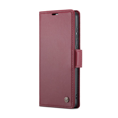 Samsung Galaxy S20 Litchi Texture RFID Anti-theft Leather Phone Case with Butterfly Buckle, Stand & Card Wallet with TPU Shell