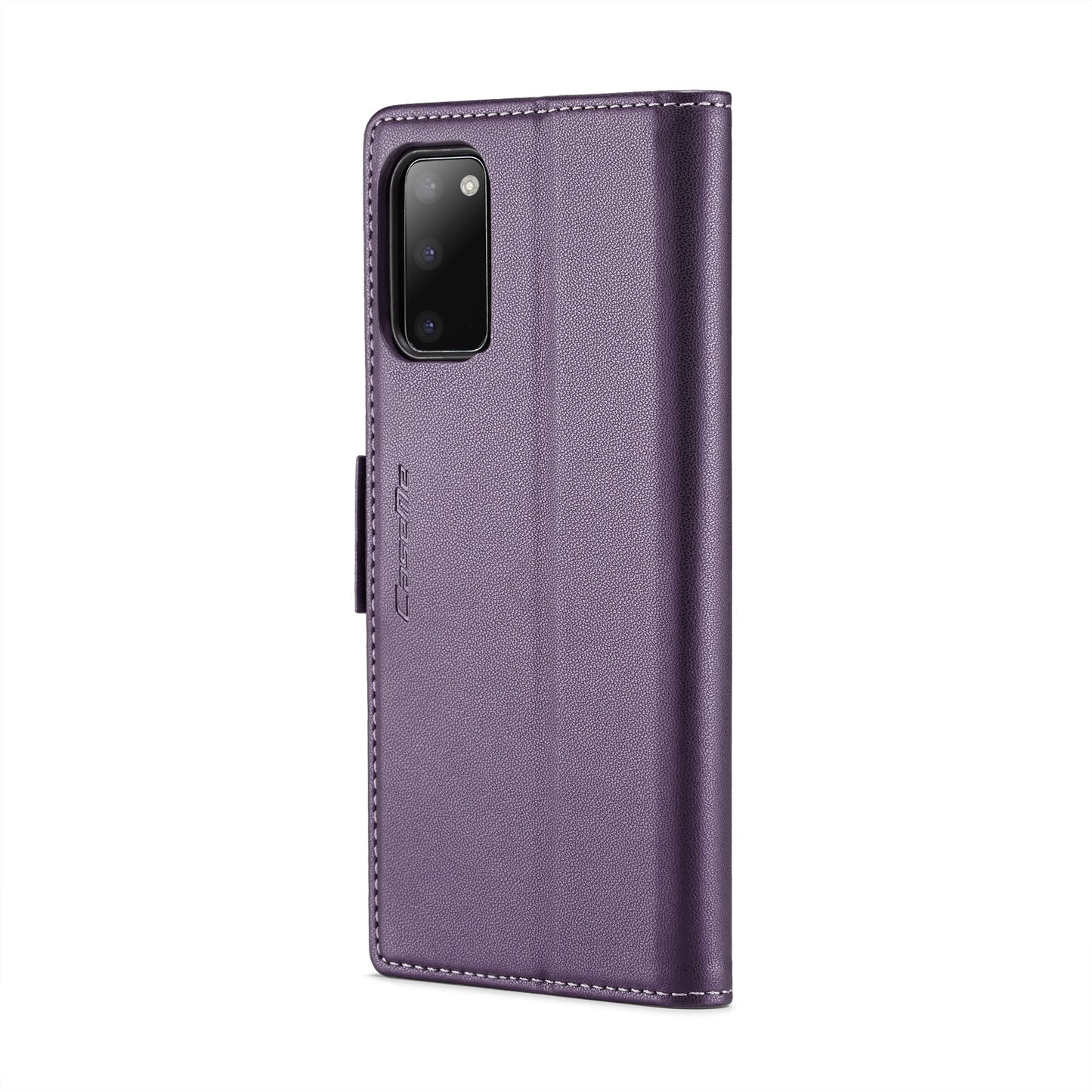 Samsung Galaxy S20 Litchi Texture RFID Anti-theft Leather Phone Case with Butterfly Buckle, Stand & Card Wallet with TPU Shell