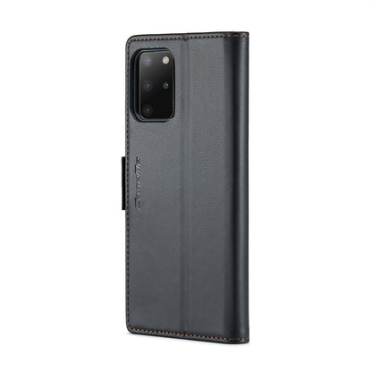 Samsung Galaxy S20+ Litchi Texture RFID Anti-theft Leather Phone Case with Butterfly Buckle, Stand & Card Wallet with TPU Shell