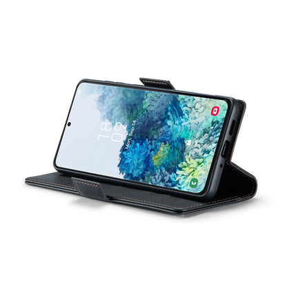 Samsung Galaxy S20+ Litchi Texture RFID Anti-theft Leather Phone Case with Butterfly Buckle, Stand & Card Wallet with TPU Shell