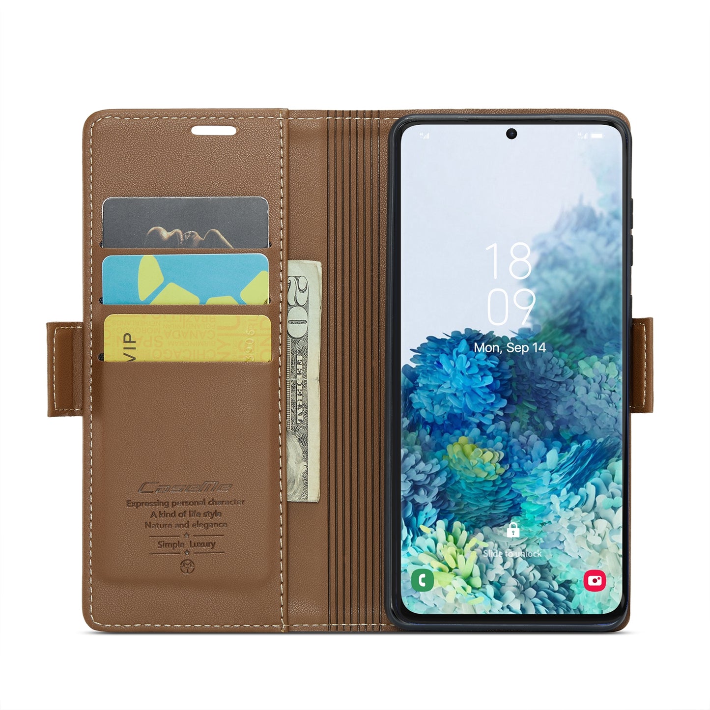 Samsung Galaxy S20+ Litchi Texture RFID Anti-theft Leather Phone Case with Butterfly Buckle, Stand & Card Wallet with TPU Shell