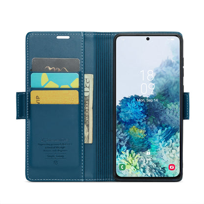 Samsung Galaxy S20+ Litchi Texture RFID Anti-theft Leather Phone Case with Butterfly Buckle, Stand & Card Wallet with TPU Shell