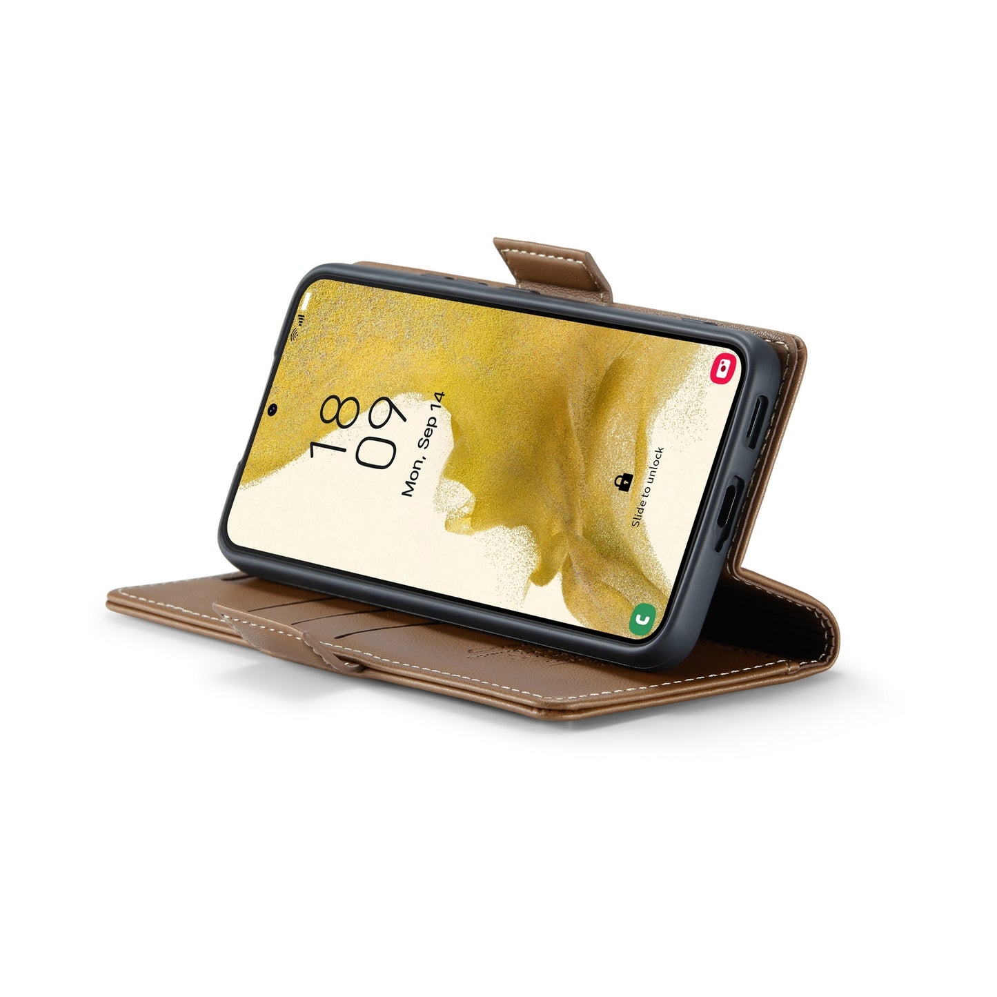 Samsung Galaxy S22+ 5G Litchi Texture RFID Anti-theft Leather Phone Case with Butterfly Buckle, Stand & Card Wallet with TPU Shell