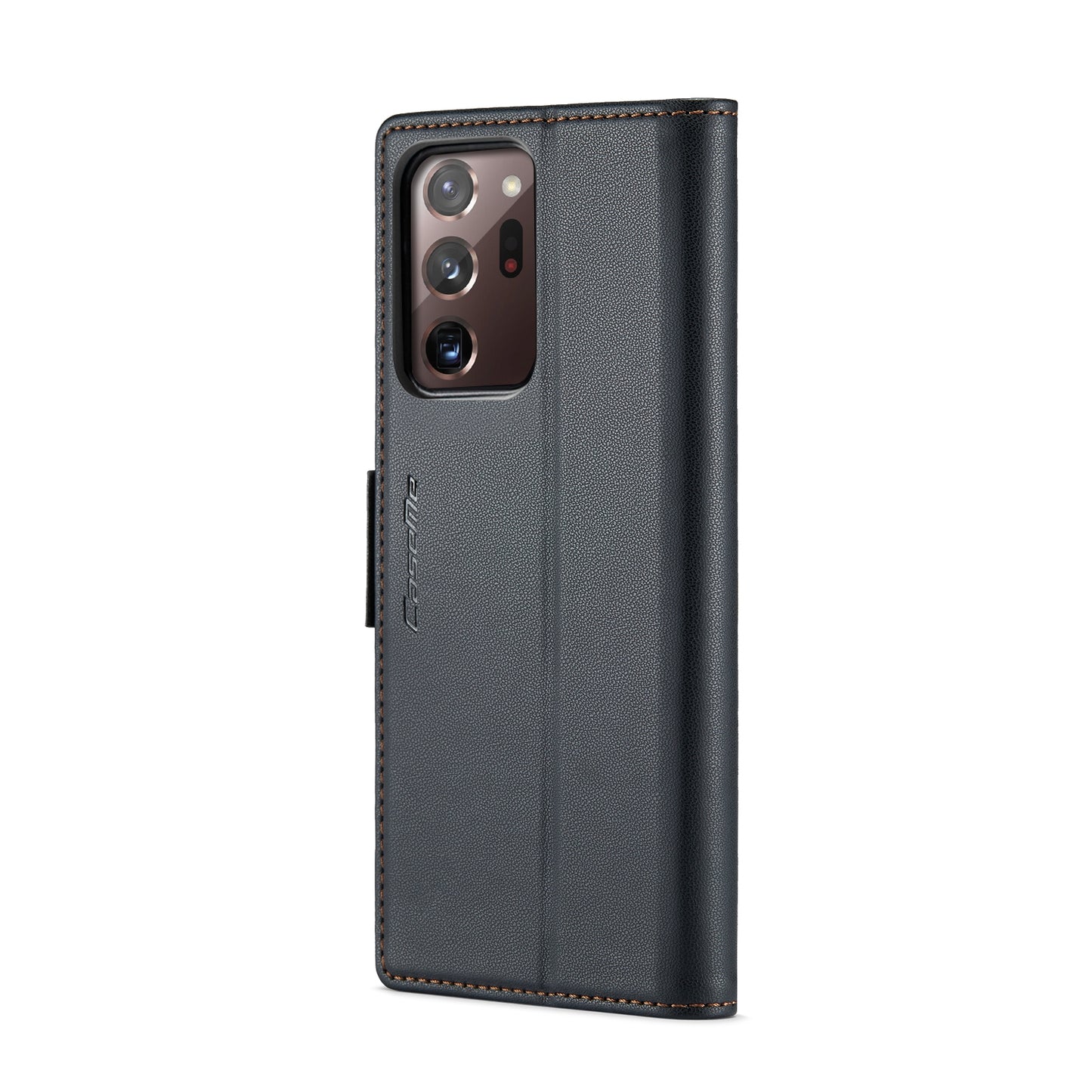 Samsung Galaxy Note20 Ultra Litchi Texture RFID Anti-theft Leather Phone Case with Butterfly Buckle, Stand & Card Wallet with TPU Shell