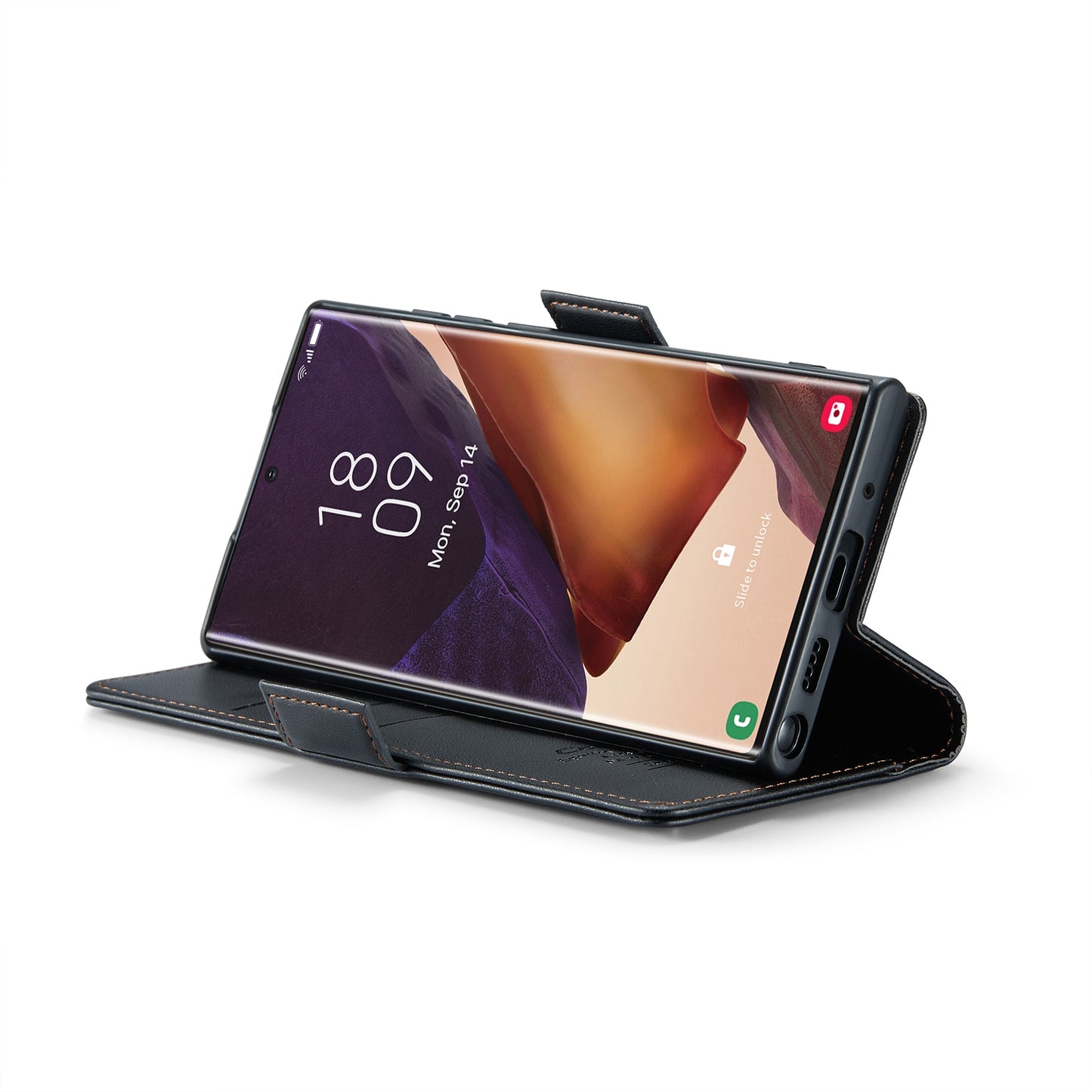 Samsung Galaxy Note20 Ultra Litchi Texture RFID Anti-theft Leather Phone Case with Butterfly Buckle, Stand & Card Wallet with TPU Shell