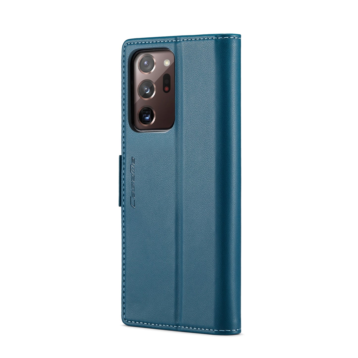 Samsung Galaxy Note20 Ultra Litchi Texture RFID Anti-theft Leather Phone Case with Butterfly Buckle, Stand & Card Wallet with TPU Shell