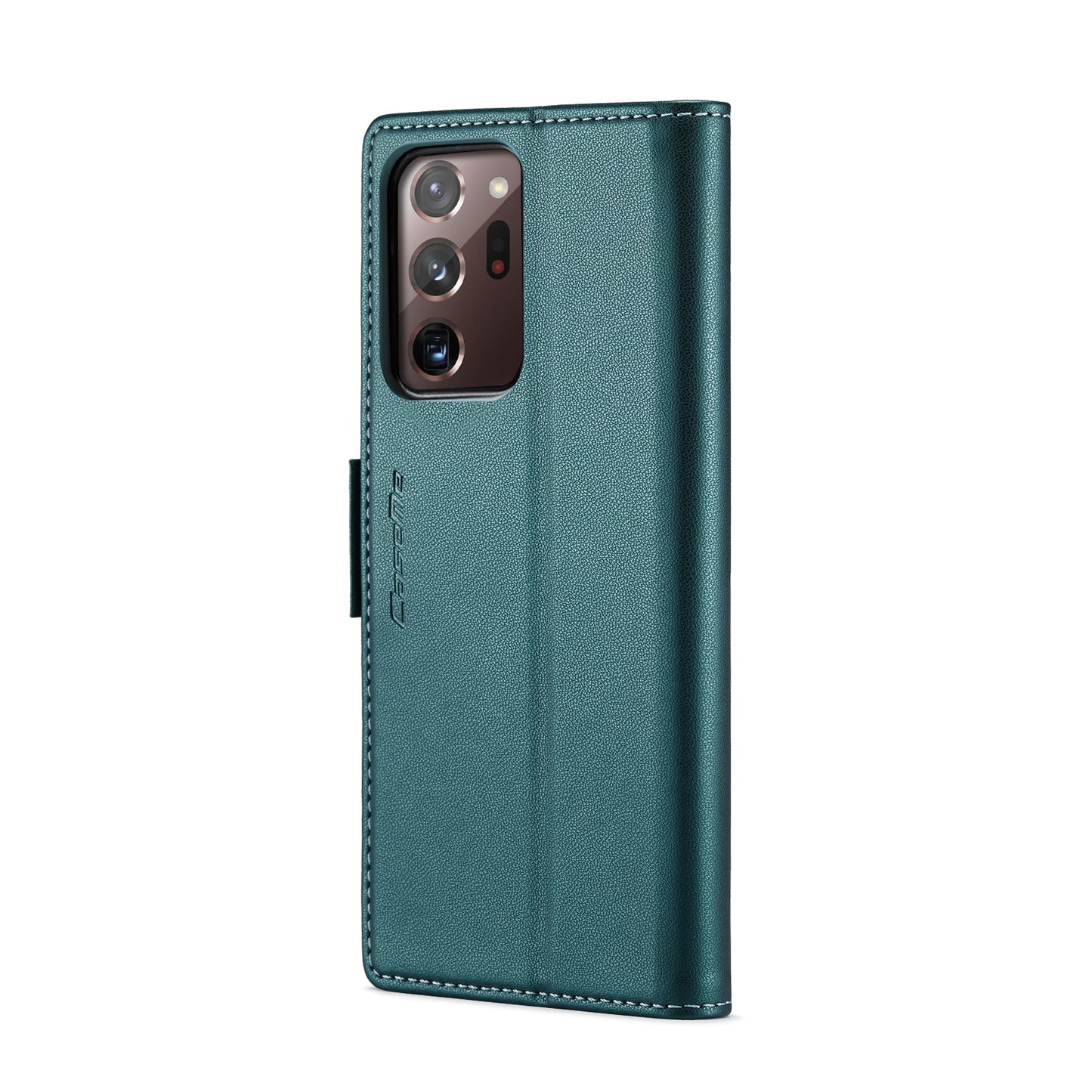 Samsung Galaxy Note20 Ultra Litchi Texture RFID Anti-theft Leather Phone Case with Butterfly Buckle, Stand & Card Wallet with TPU Shell