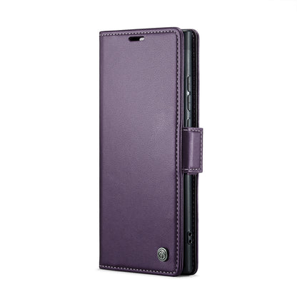 Samsung Galaxy Note20 Ultra Litchi Texture RFID Anti-theft Leather Phone Case with Butterfly Buckle, Stand & Card Wallet with TPU Shell