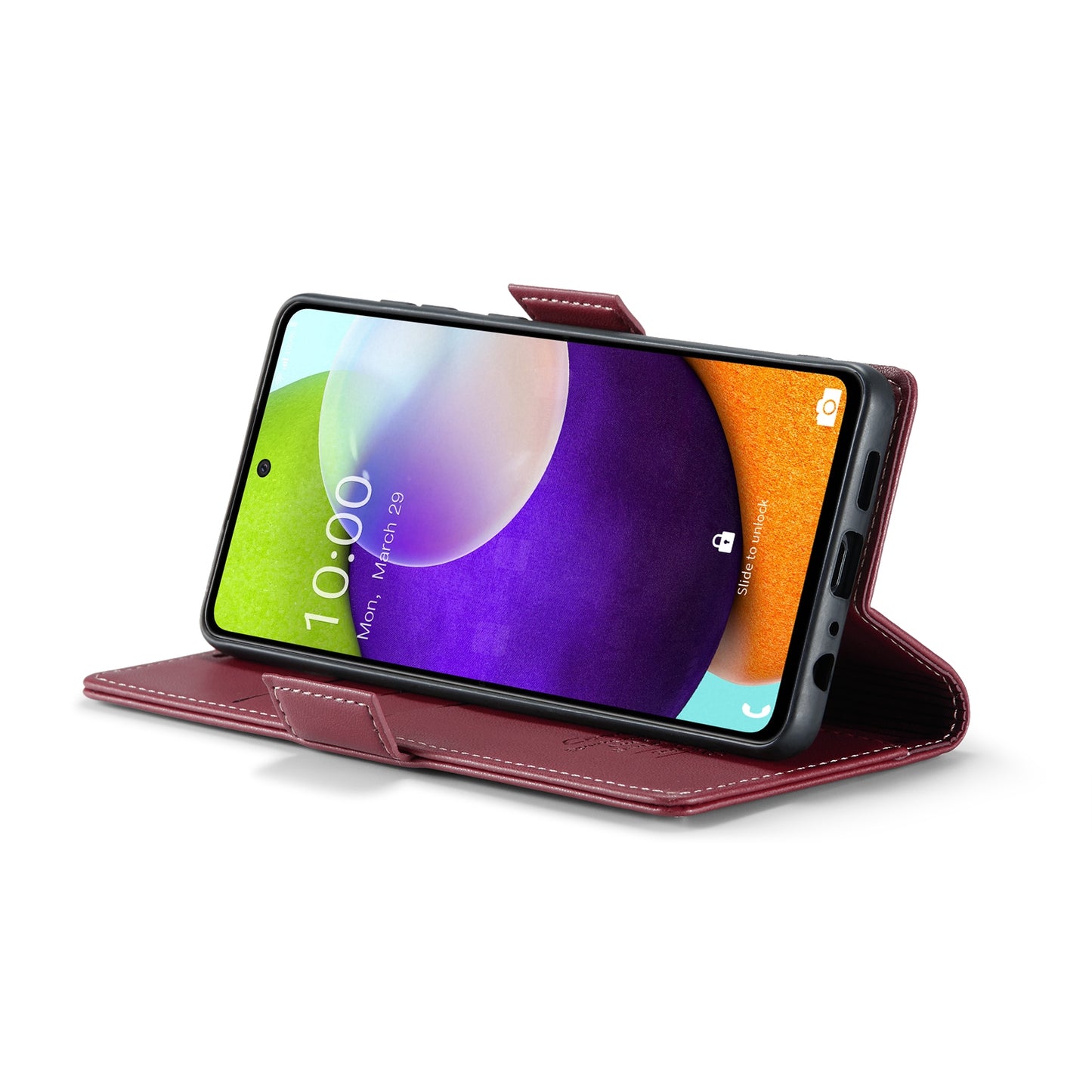 Samsung Galaxy A52/A52s 5G Litchi Texture RFID Anti-theft Leather Phone Case with Butterfly Buckle, Stand & Card Wallet with TPU Shell