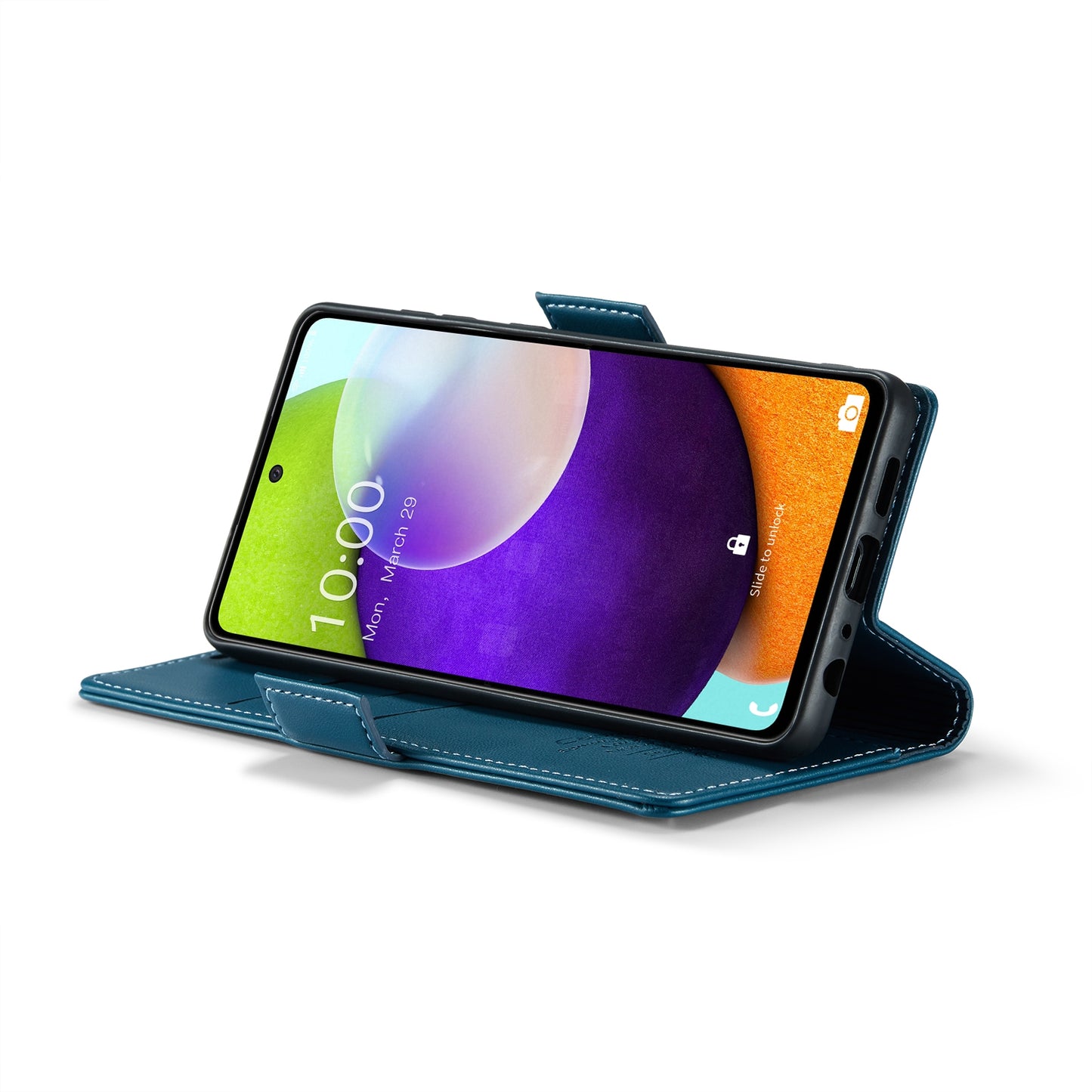 Samsung Galaxy A52/A52s 5G Litchi Texture RFID Anti-theft Leather Phone Case with Butterfly Buckle, Stand & Card Wallet with TPU Shell