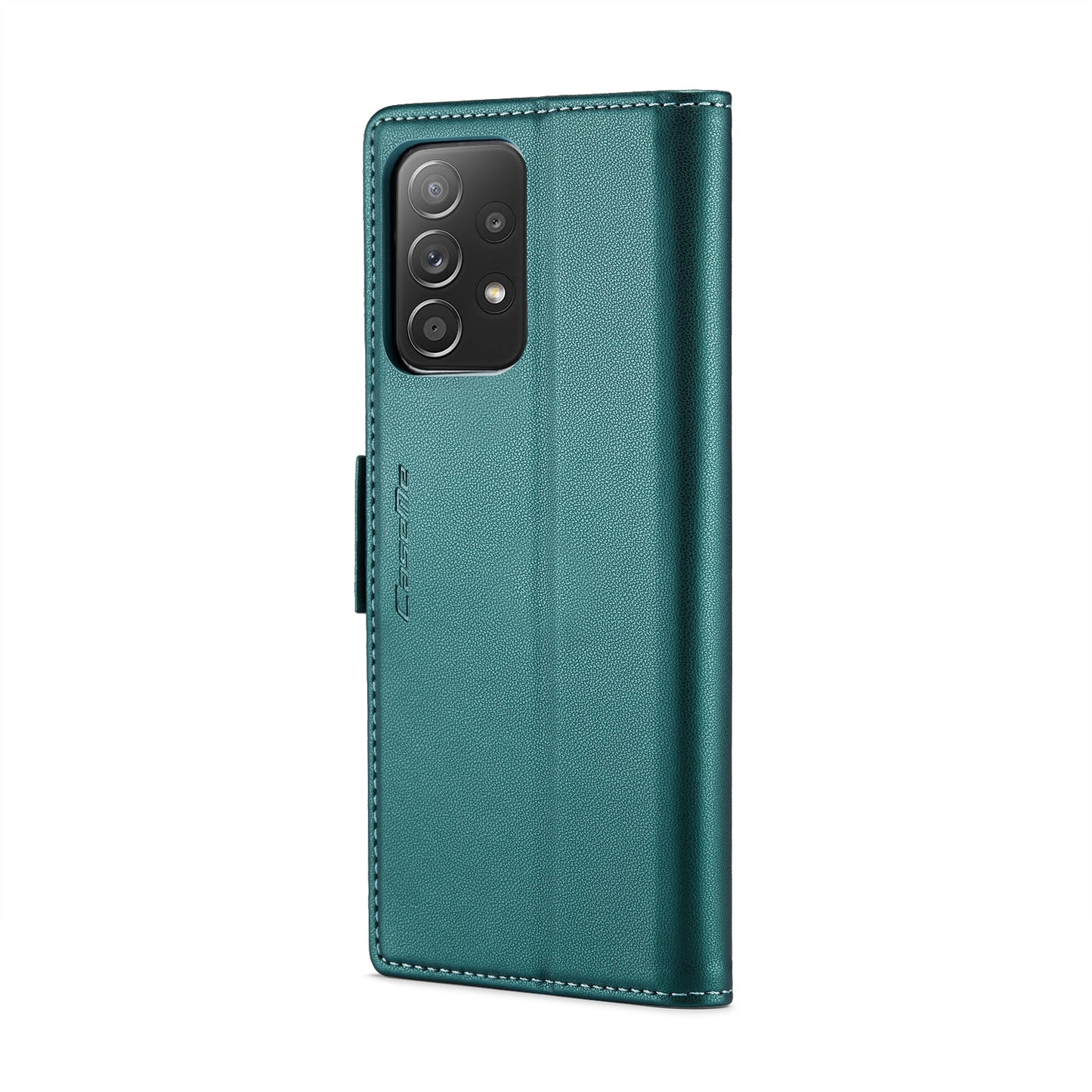 Samsung Galaxy A52/A52s 5G Litchi Texture RFID Anti-theft Leather Phone Case with Butterfly Buckle, Stand & Card Wallet with TPU Shell