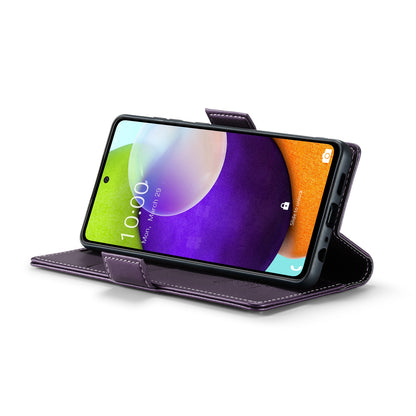 Samsung Galaxy A52/A52s 5G Litchi Texture RFID Anti-theft Leather Phone Case with Butterfly Buckle, Stand & Card Wallet with TPU Shell