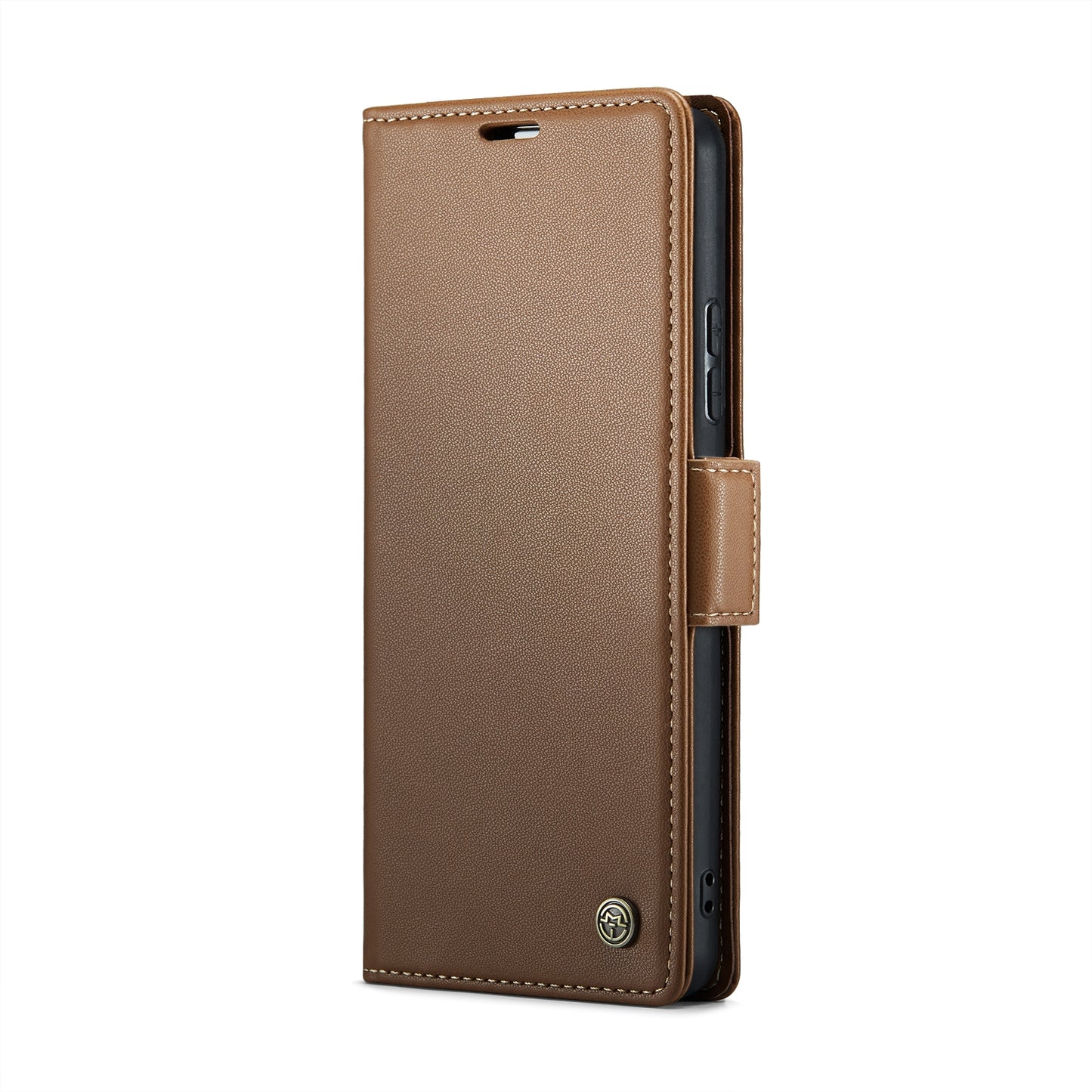 Samsung Galaxy A53 Litchi Texture RFID Anti-theft Leather Phone Case with Butterfly Buckle, Stand & Card Wallet with TPU Shell