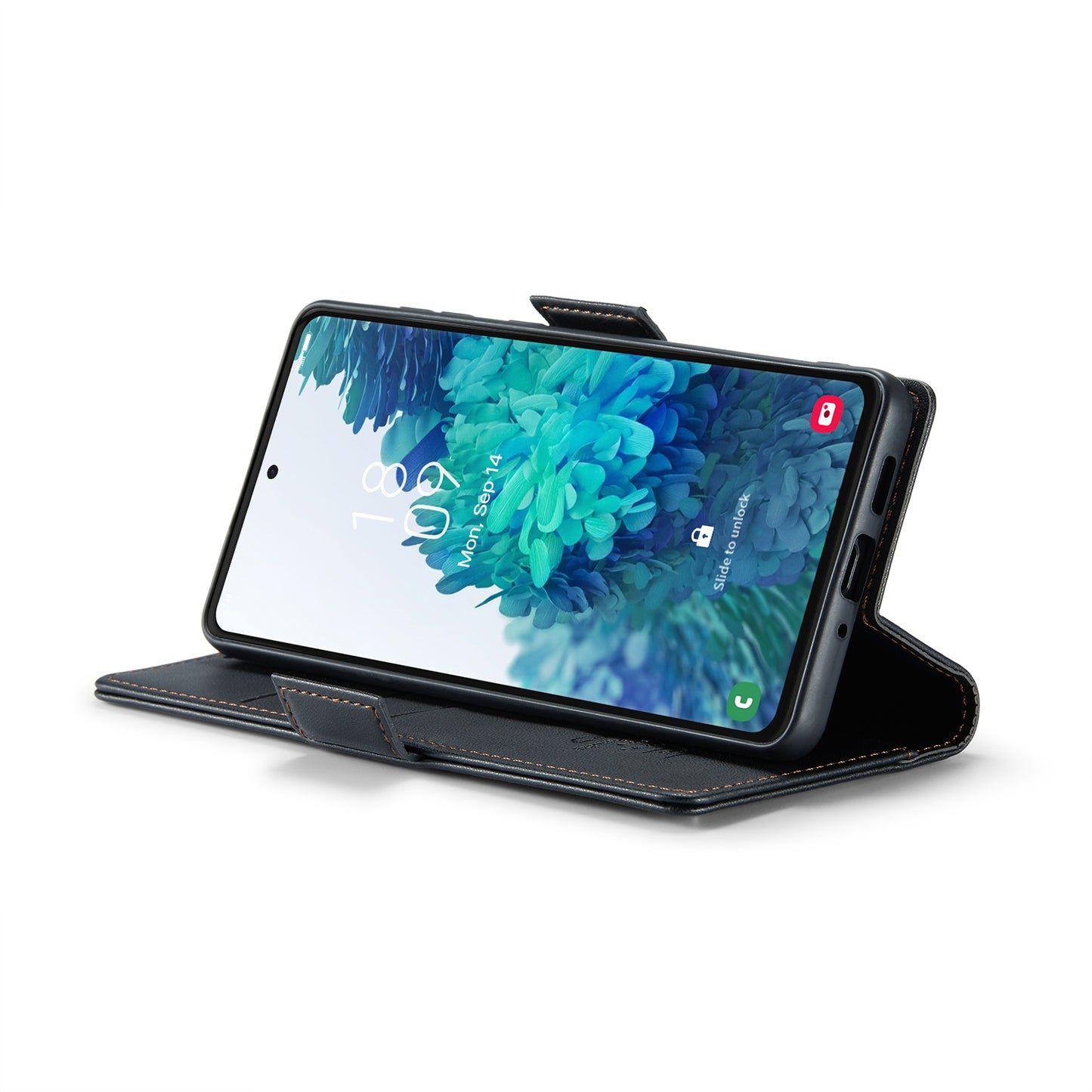 Samsung Galaxy S20 FE Litchi Texture RFID Anti-theft Leather Phone Case with Butterfly Buckle, Stand & Card Wallet with TPU Shell