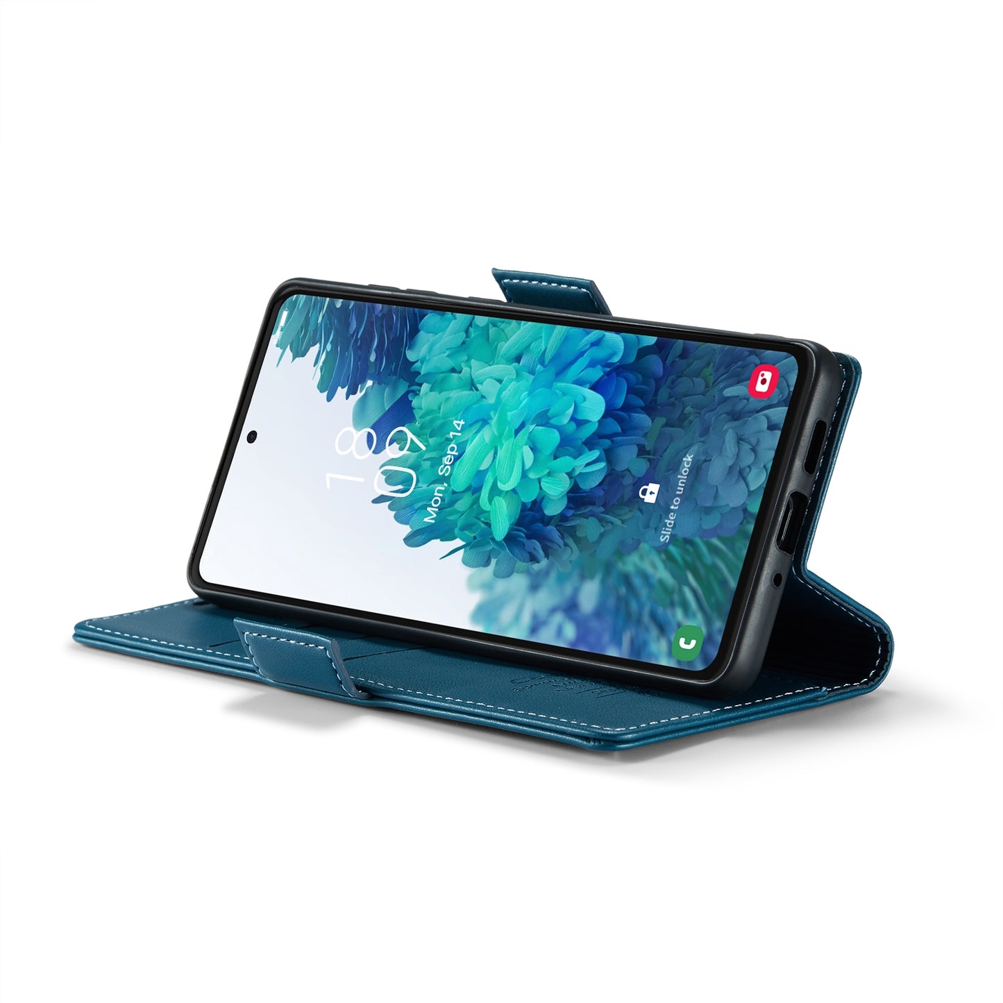 Samsung Galaxy S20 FE Litchi Texture RFID Anti-theft Leather Phone Case with Butterfly Buckle, Stand & Card Wallet with TPU Shell