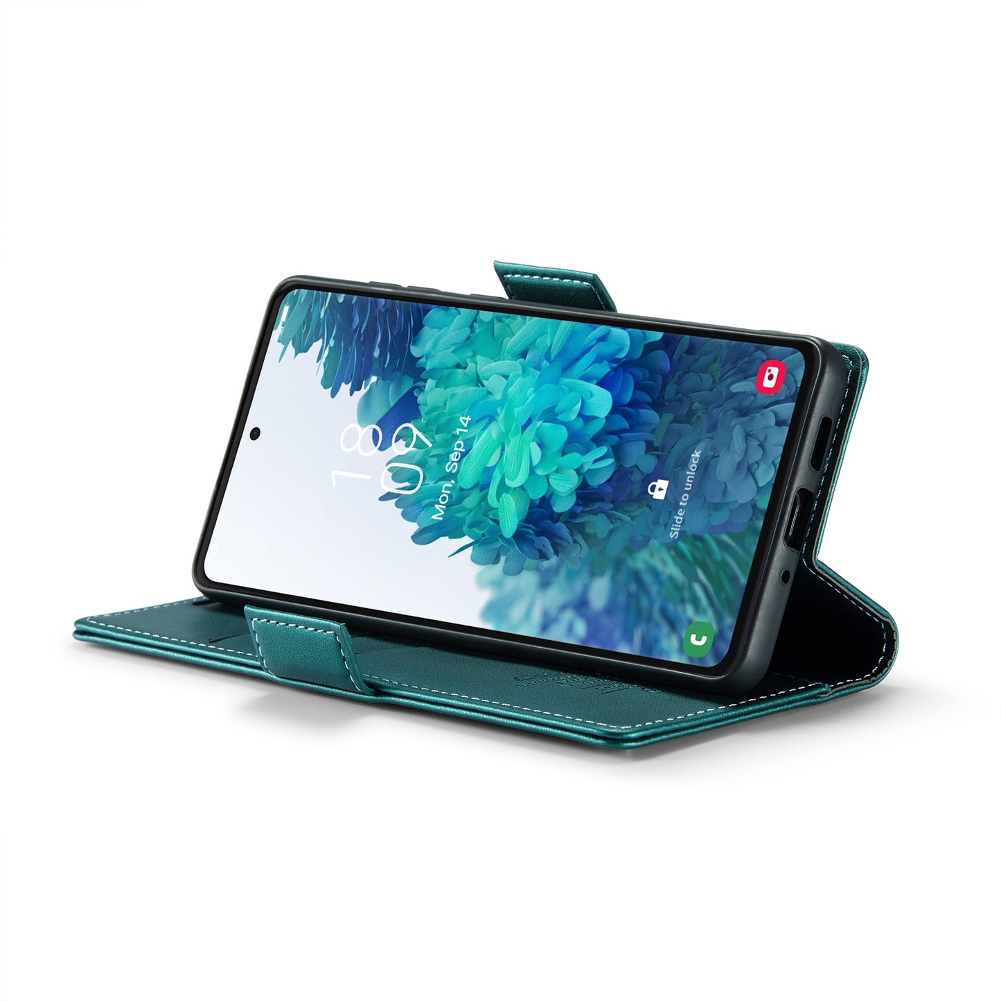 Samsung Galaxy S20 FE Litchi Texture RFID Anti-theft Leather Phone Case with Butterfly Buckle, Stand & Card Wallet with TPU Shell