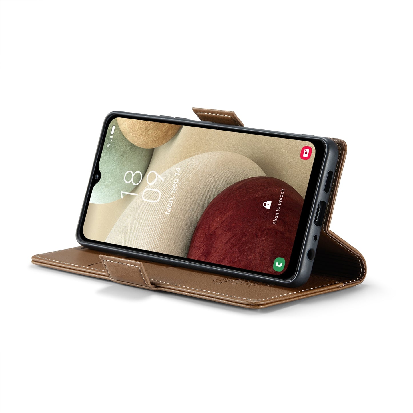 Samsung Galaxy A12 5G Litchi Texture RFID Anti-theft Leather Phone Case with Butterfly Buckle, Stand & Card Wallet with TPU Shell