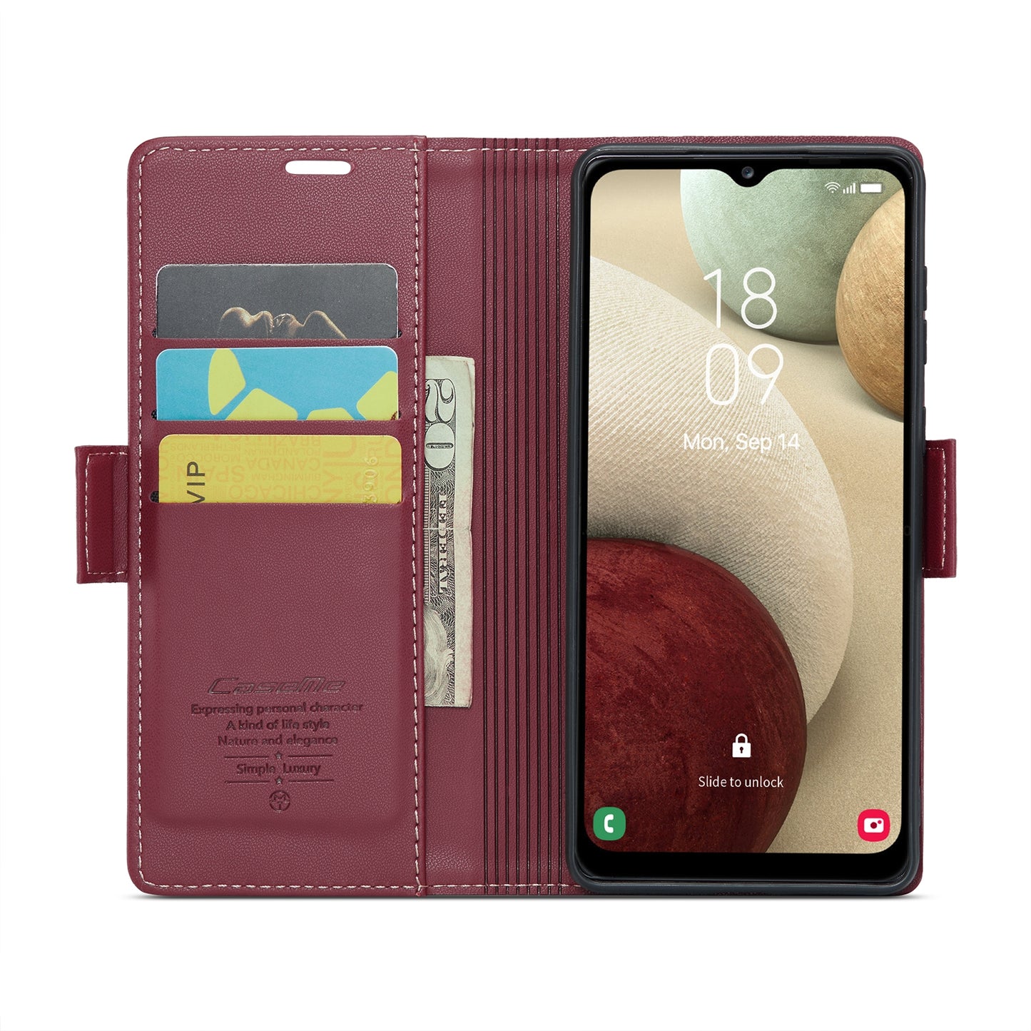 Samsung Galaxy A12 5G Litchi Texture RFID Anti-theft Leather Phone Case with Butterfly Buckle, Stand & Card Wallet with TPU Shell