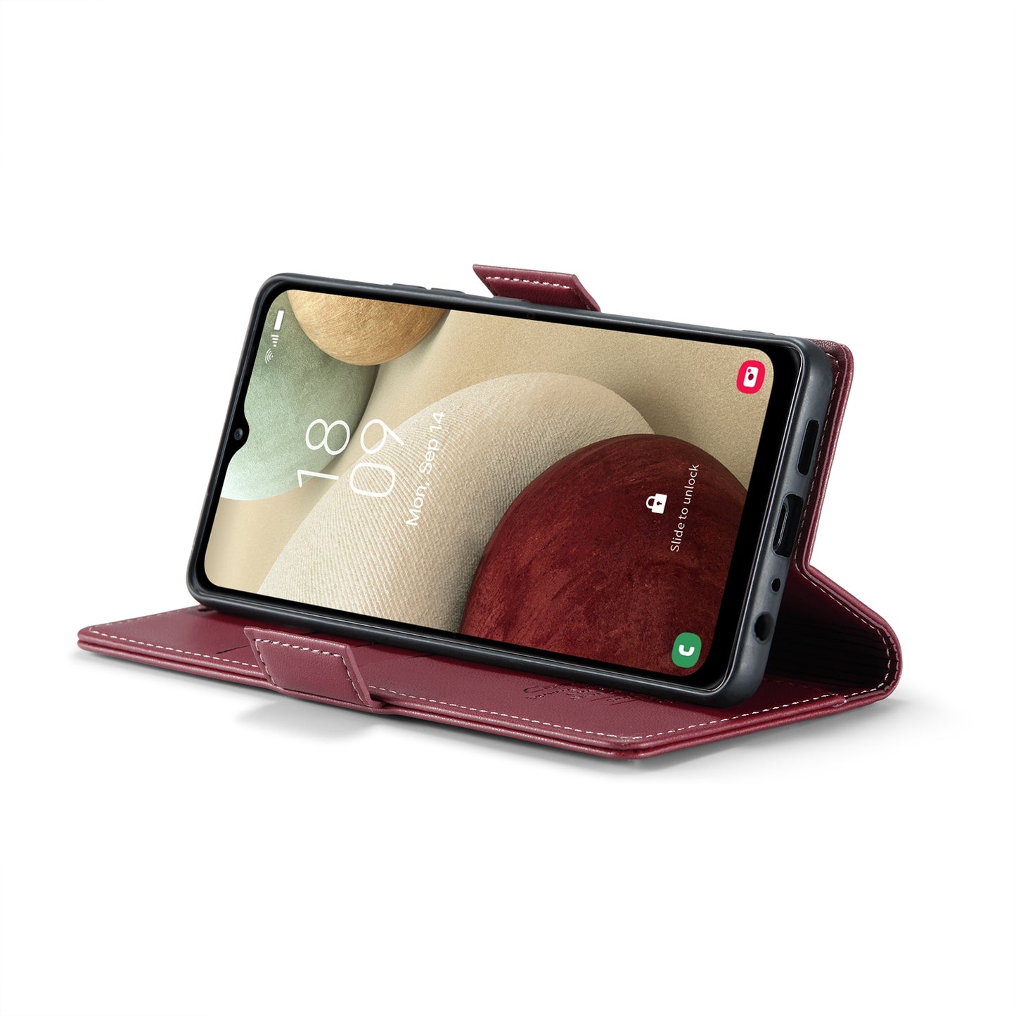 Samsung Galaxy A12 5G Litchi Texture RFID Anti-theft Leather Phone Case with Butterfly Buckle, Stand & Card Wallet with TPU Shell