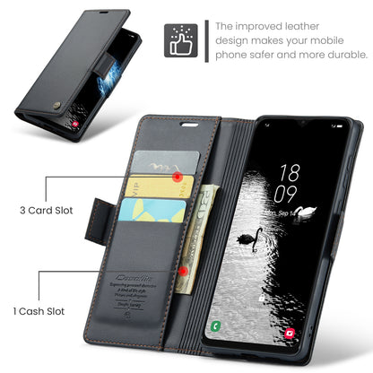 Samsung Galaxy A50/A50s Litchi Texture RFID Anti-theft Leather Phone Case with Butterfly Buckle, Stand & Card Wallet with TPU Shell