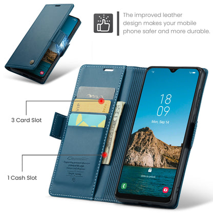 Samsung Galaxy A30s Litchi Texture RFID Anti-theft Leather Phone Case with Butterfly Buckle, Stand & Card Wallet with TPU Shell