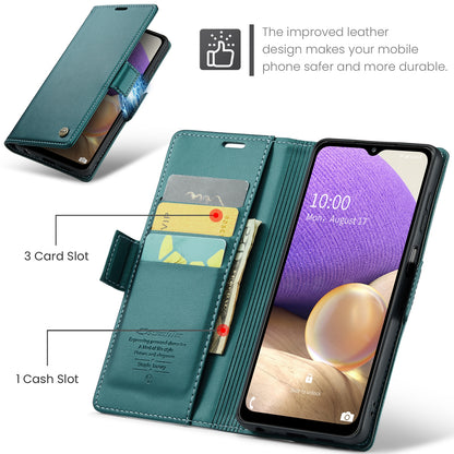Samsung Galaxy M32 5G Litchi Texture RFID Anti-theft Leather Phone Case with Butterfly Buckle, Stand & Card Wallet with TPU Shell