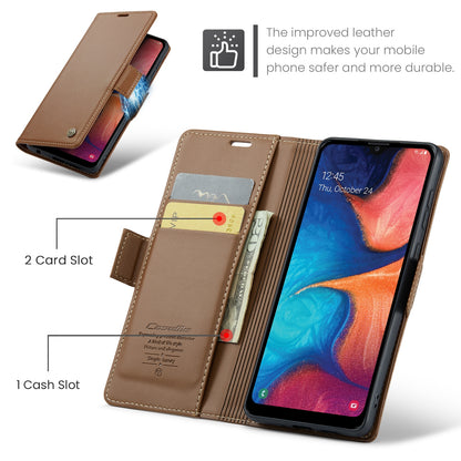 Samsung Galaxy A40 Litchi Texture RFID Anti-theft Leather Phone Case with Butterfly Buckle, Stand & Card Wallet with TPU Shell