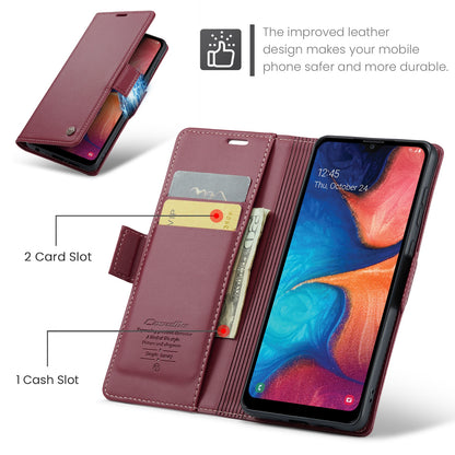 Samsung Galaxy A40 Litchi Texture RFID Anti-theft Leather Phone Case with Butterfly Buckle, Stand & Card Wallet with TPU Shell