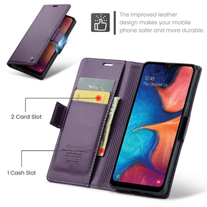 Samsung Galaxy A40 Litchi Texture RFID Anti-theft Leather Phone Case with Butterfly Buckle, Stand & Card Wallet with TPU Shell