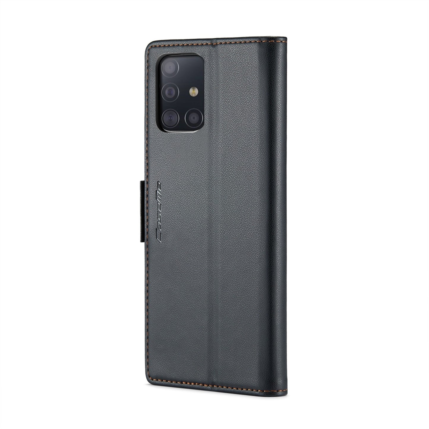 Samsung Galaxy M40s Litchi Texture RFID Anti-theft Leather Phone Case with Butterfly Buckle, Stand & Card Wallet with TPU Shell