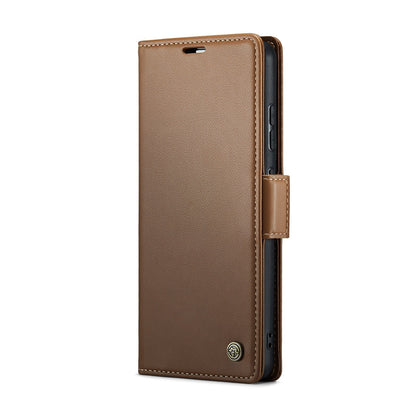 Samsung Galaxy M40s Litchi Texture RFID Anti-theft Leather Phone Case with Butterfly Buckle, Stand & Card Wallet with TPU Shell