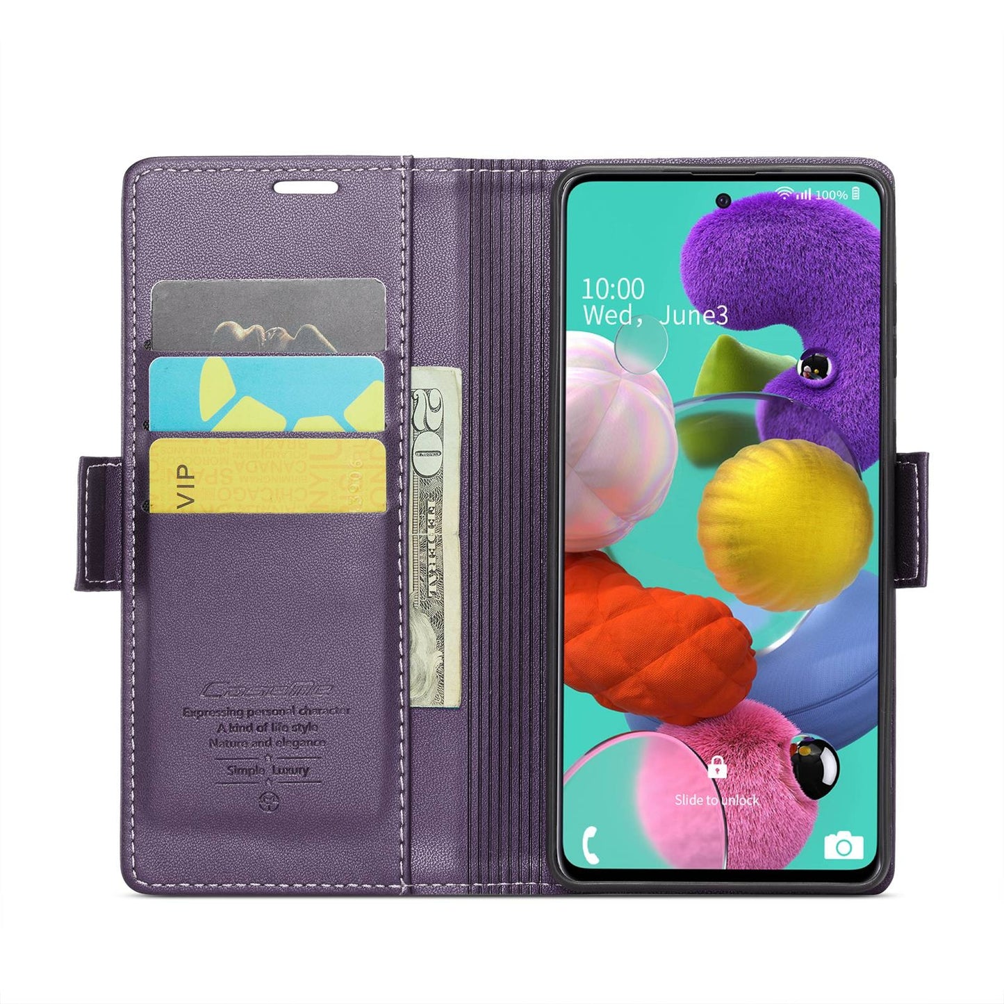 Samsung Galaxy M40s Litchi Texture RFID Anti-theft Leather Phone Case with Butterfly Buckle, Stand & Card Wallet with TPU Shell