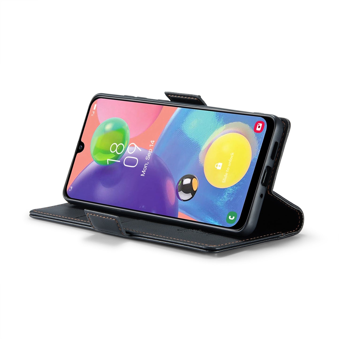 Samsung Galaxy A70/A70s Litchi Texture RFID Anti-theft Leather Phone Case with Butterfly Buckle, Stand & Card Wallet with TPU Shell