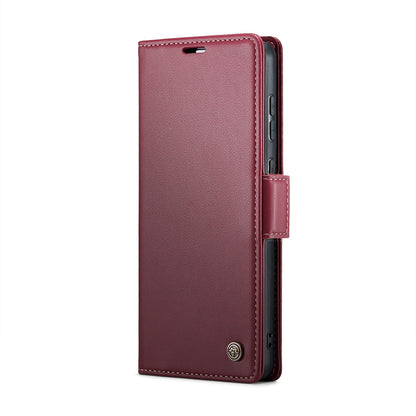 Samsung Galaxy A70/A70s Litchi Texture RFID Anti-theft Leather Phone Case with Butterfly Buckle, Stand & Card Wallet with TPU Shell