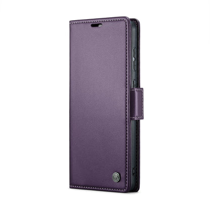 Samsung Galaxy A70/A70s Litchi Texture RFID Anti-theft Leather Phone Case with Butterfly Buckle, Stand & Card Wallet with TPU Shell