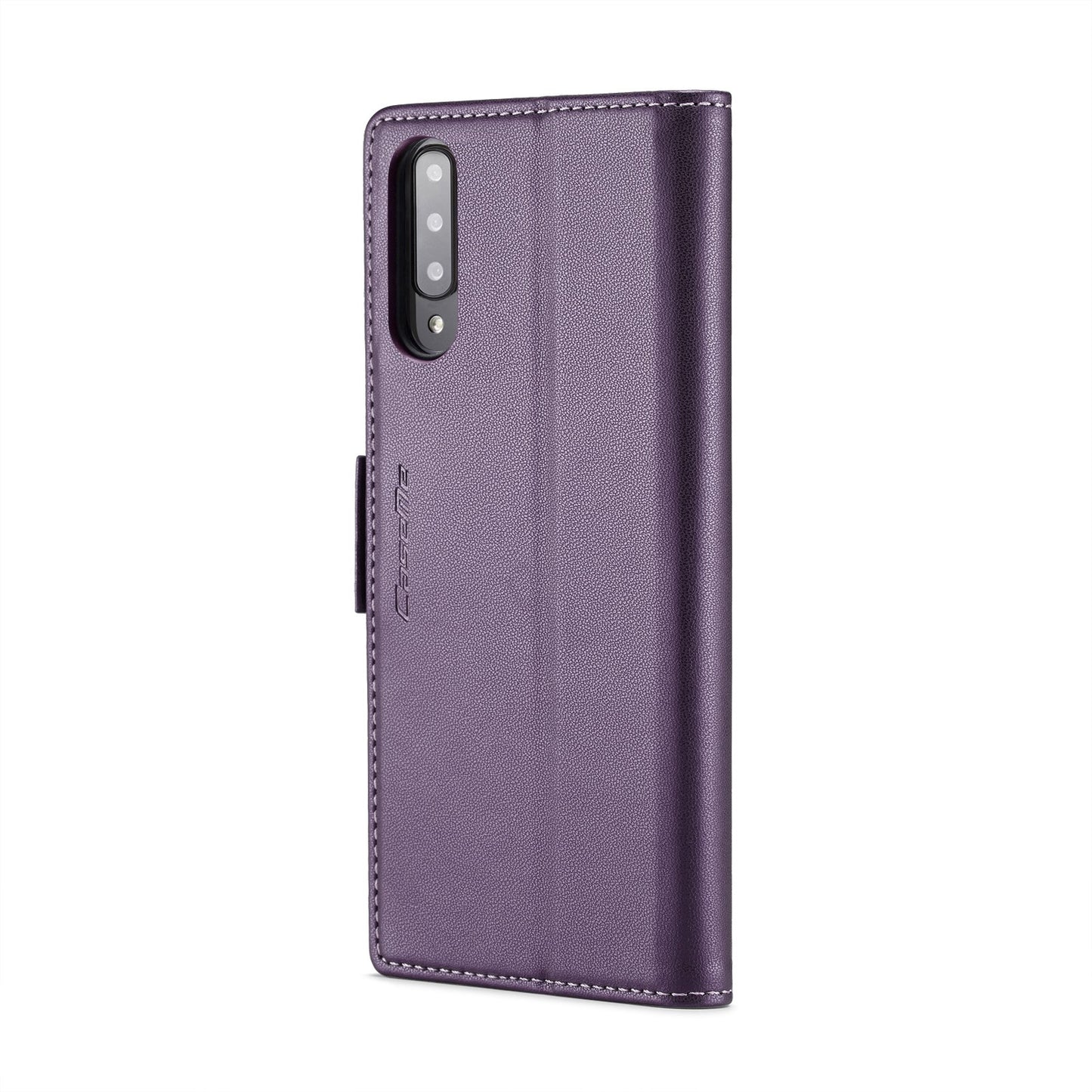 Samsung Galaxy A70/A70s Litchi Texture RFID Anti-theft Leather Phone Case with Butterfly Buckle, Stand & Card Wallet with TPU Shell