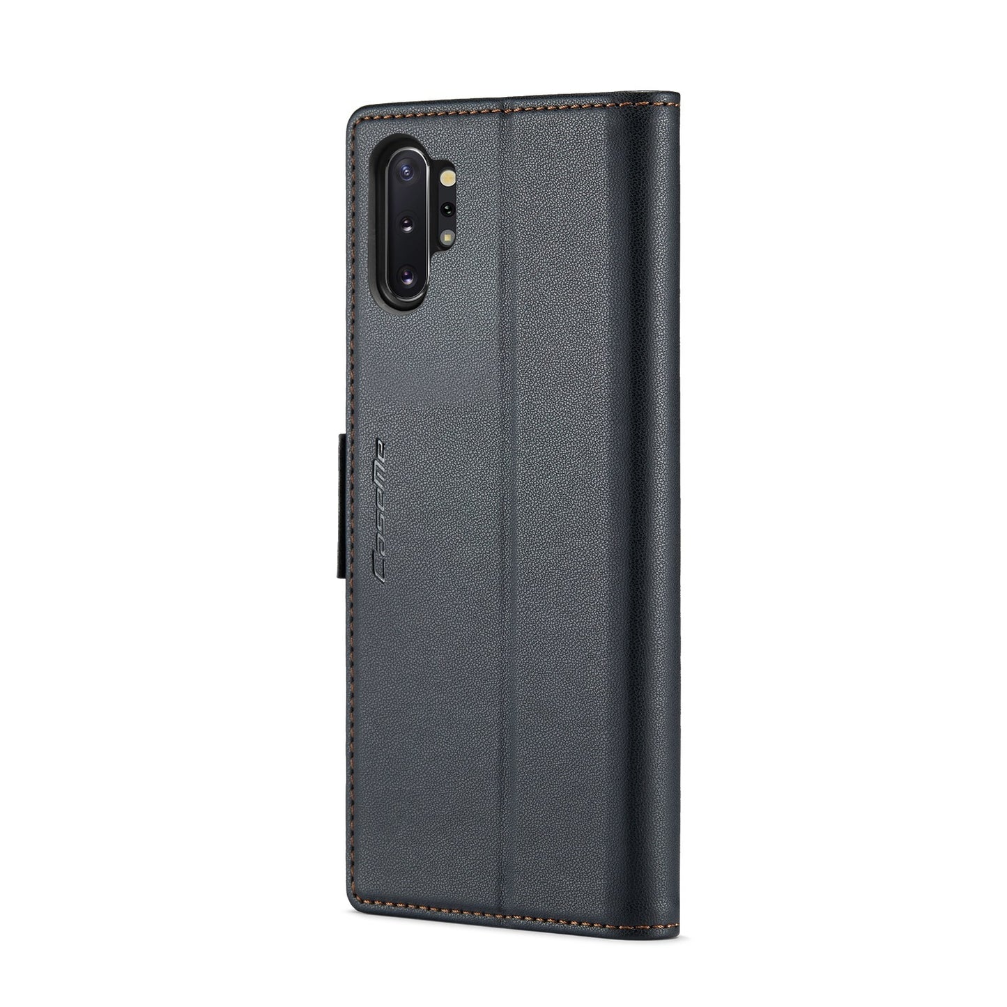 Samsung Galaxy Note10+ Litchi Texture RFID Anti-theft Leather Phone Case with Butterfly Buckle, Stand & Card Wallet with TPU Shell