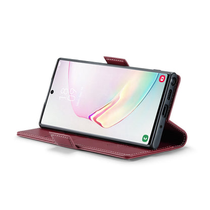 Samsung Galaxy Note10+ Litchi Texture RFID Anti-theft Leather Phone Case with Butterfly Buckle, Stand & Card Wallet with TPU Shell