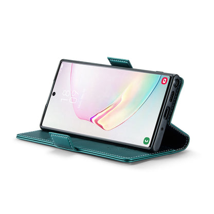 Samsung Galaxy Note10+ Litchi Texture RFID Anti-theft Leather Phone Case with Butterfly Buckle, Stand & Card Wallet with TPU Shell