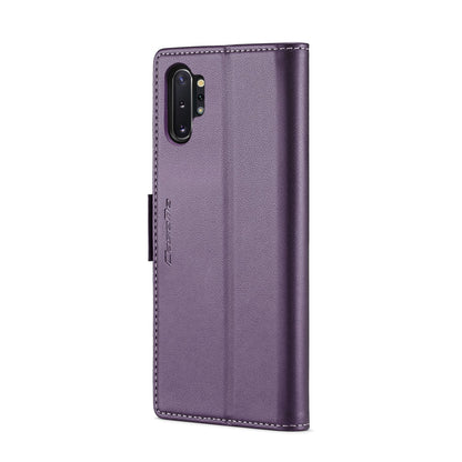 Samsung Galaxy Note10+ Litchi Texture RFID Anti-theft Leather Phone Case with Butterfly Buckle, Stand & Card Wallet with TPU Shell