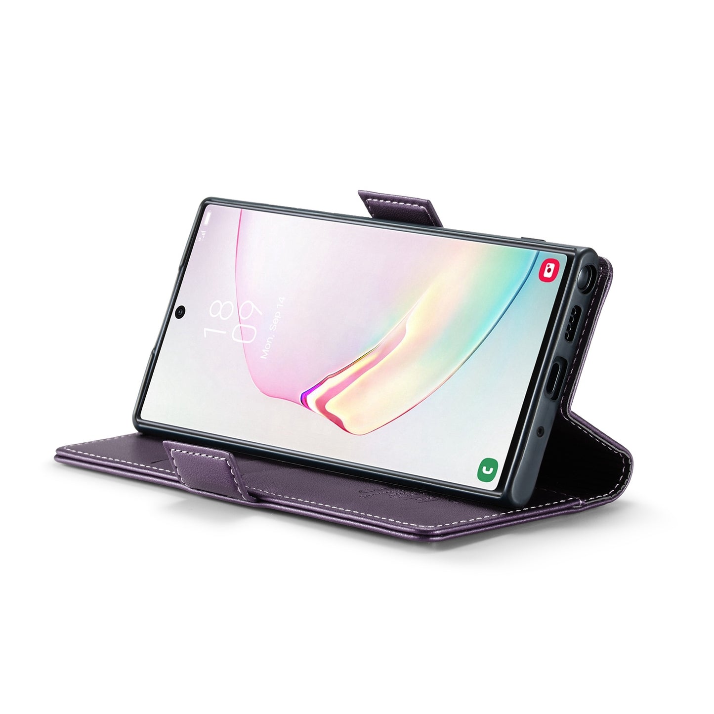 Samsung Galaxy Note10+ Litchi Texture RFID Anti-theft Leather Phone Case with Butterfly Buckle, Stand & Card Wallet with TPU Shell