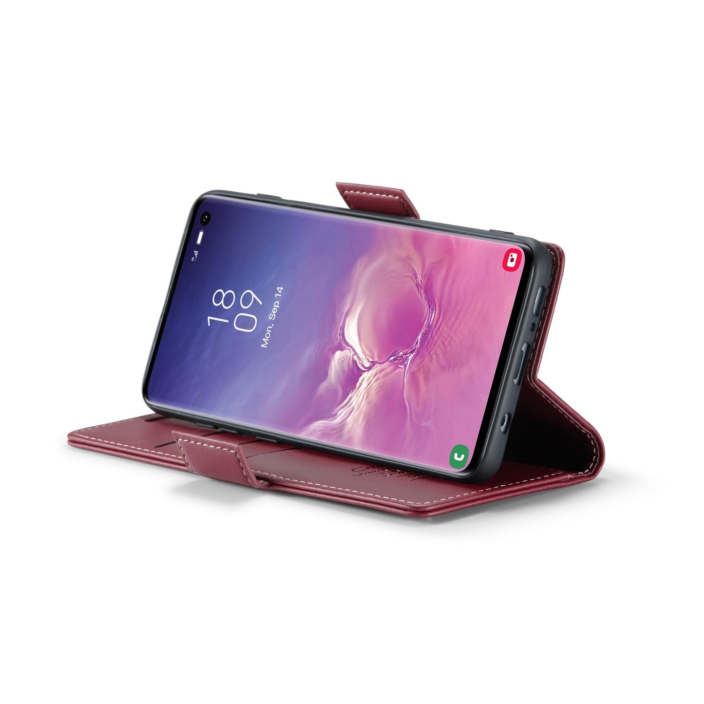 Samsung Galaxy S10 Litchi Texture RFID Anti-theft Leather Phone Case with Butterfly Buckle, Stand & Card Wallet with TPU Shell