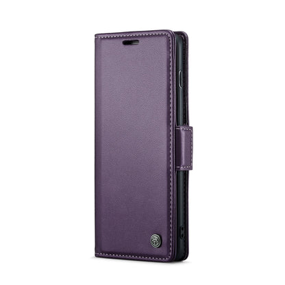 Samsung Galaxy S10 Litchi Texture RFID Anti-theft Leather Phone Case with Butterfly Buckle, Stand & Card Wallet with TPU Shell