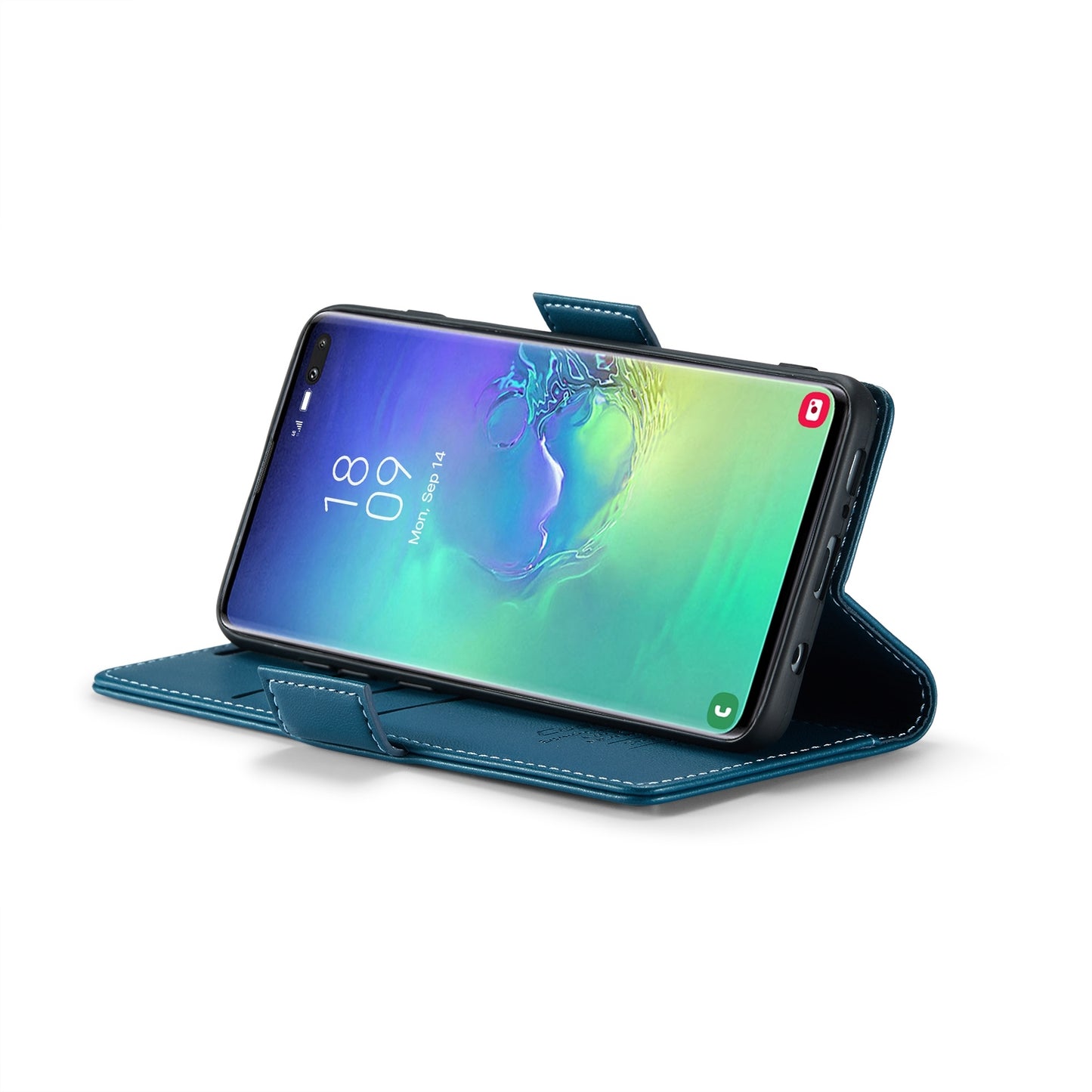 Samsung Galaxy S10+ Litchi Texture RFID Anti-theft Leather Phone Case with Butterfly Buckle, Stand & Card Wallet with TPU Shell