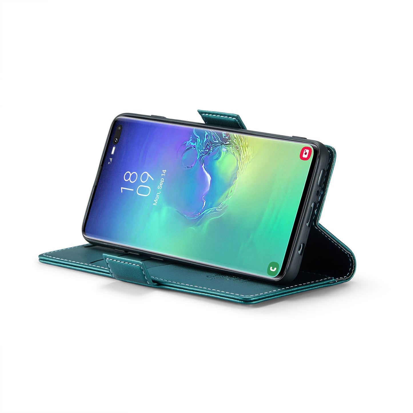 Samsung Galaxy S10+ Litchi Texture RFID Anti-theft Leather Phone Case with Butterfly Buckle, Stand & Card Wallet with TPU Shell