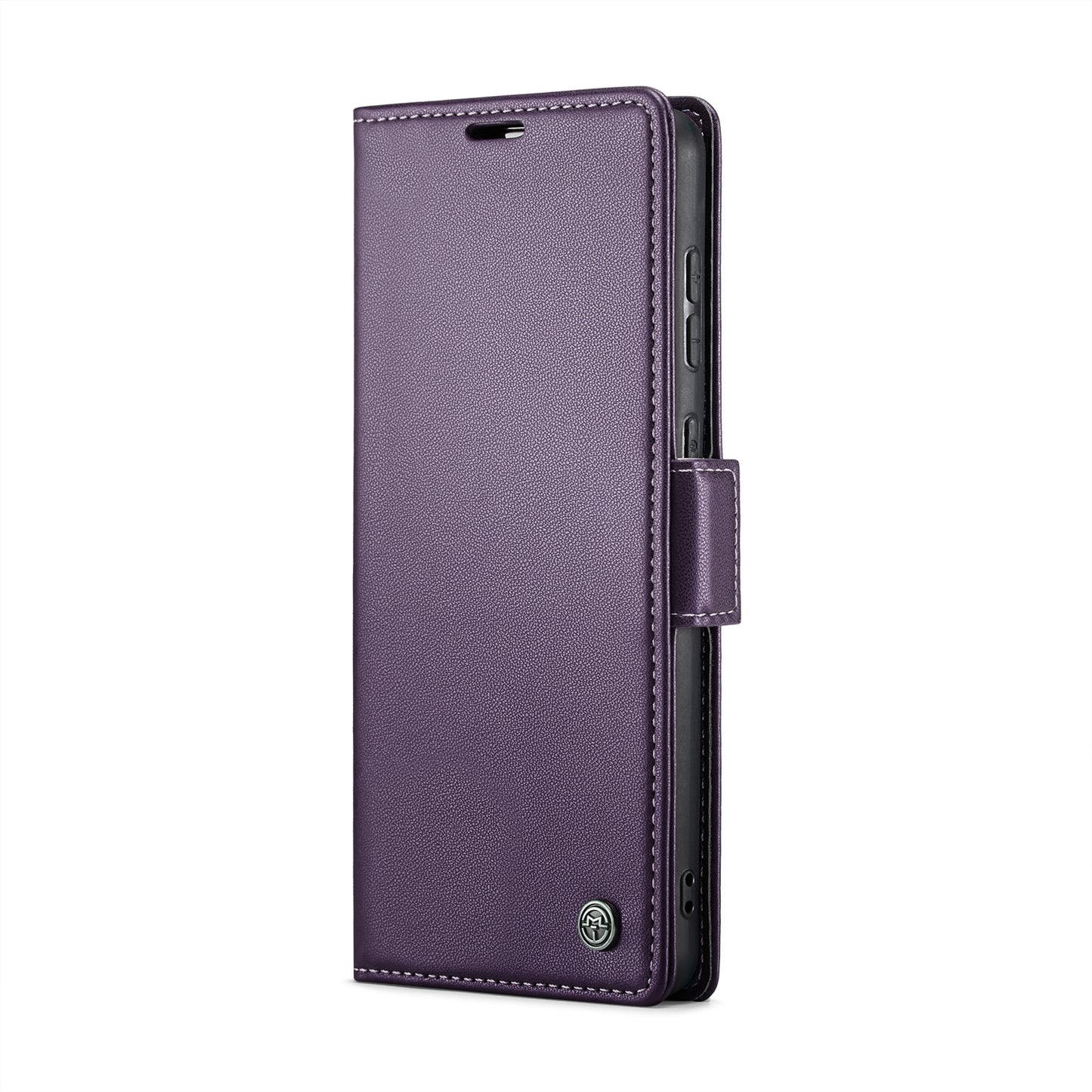 Samsung Galaxy A30 Litchi Texture RFID Anti-theft Leather Phone Case with Butterfly Buckle, Stand & Card Wallet with TPU Shell
