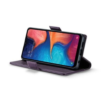 Samsung Galaxy A30 Litchi Texture RFID Anti-theft Leather Phone Case with Butterfly Buckle, Stand & Card Wallet with TPU Shell