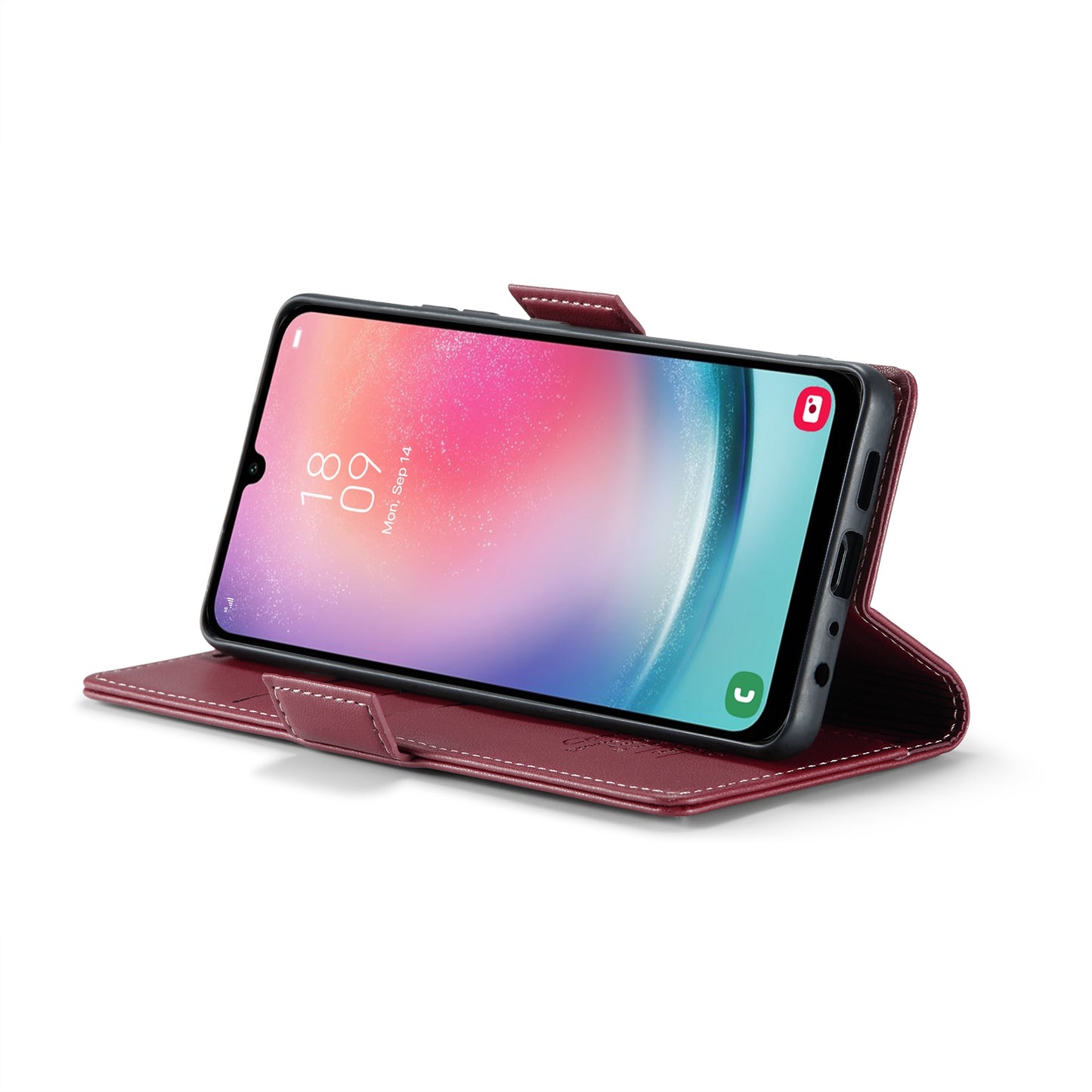 Samsung Galaxy A24 4G Litchi Texture RFID Anti-theft Leather Phone Case with Butterfly Buckle, Stand & Card Wallet with TPU Shell