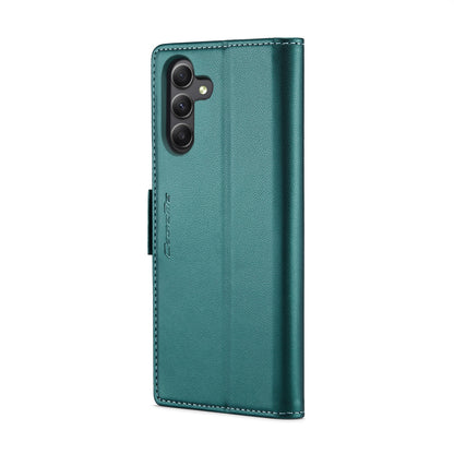 Samsung Galaxy A24 4G Litchi Texture RFID Anti-theft Leather Phone Case with Butterfly Buckle, Stand & Card Wallet with TPU Shell