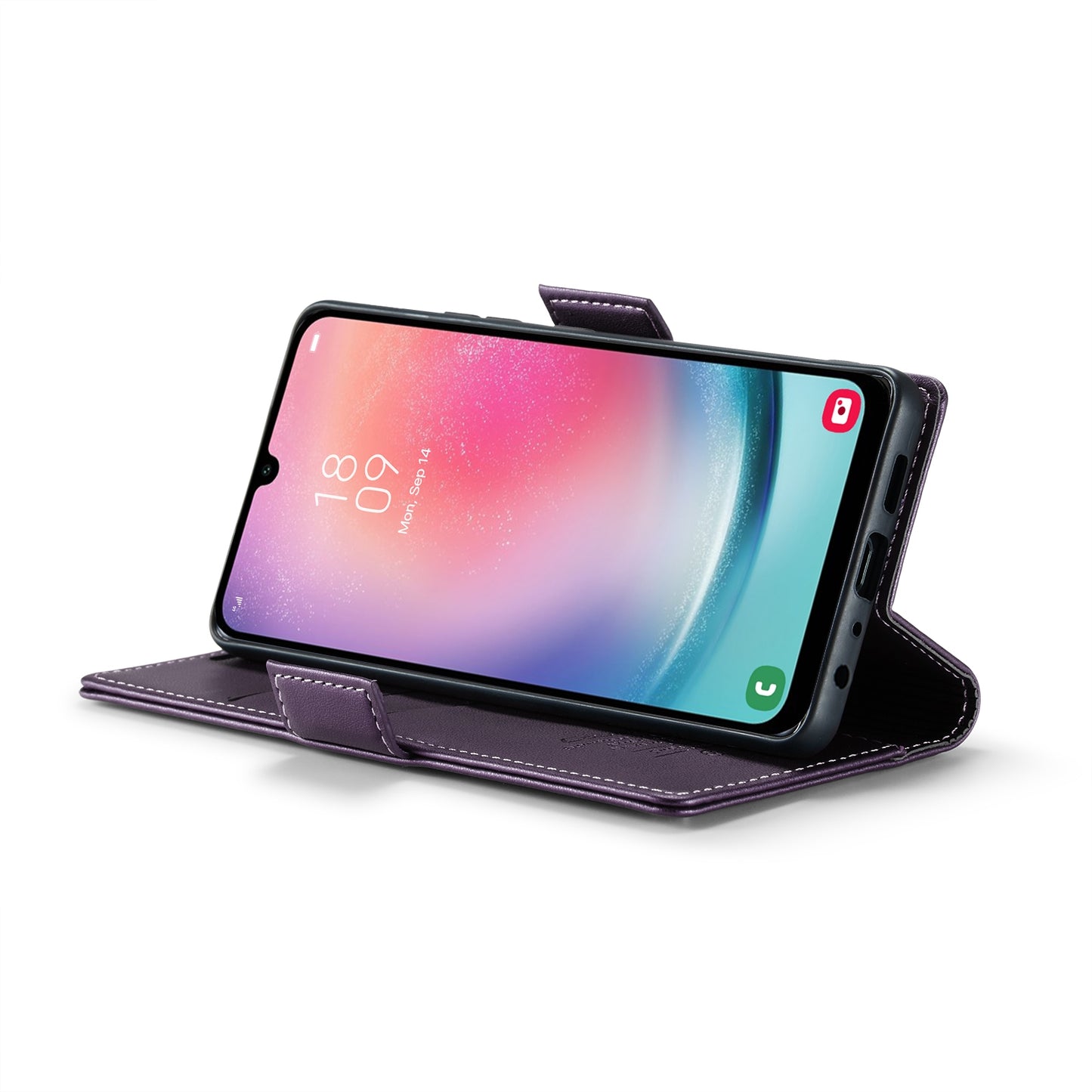 Samsung Galaxy A24 4G Litchi Texture RFID Anti-theft Leather Phone Case with Butterfly Buckle, Stand & Card Wallet with TPU Shell